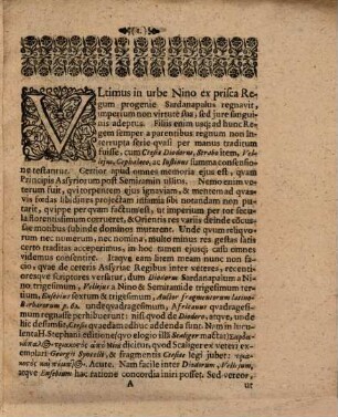 De Vrbe Nino Et Rebvs Assyriis : Amplissimo Ordine Philosophorum benevole annuente