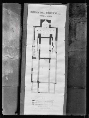 Grundriß mit Krypta der Kirche
