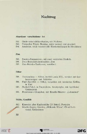 Zinn (Nr. 595-597)