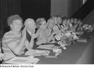 Blick auf das Podium