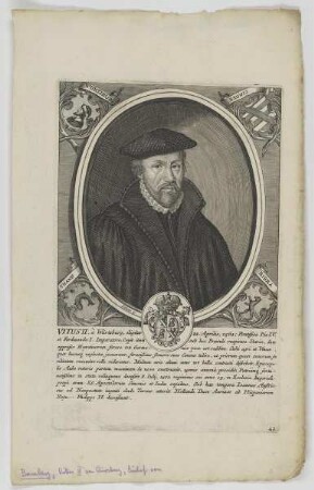 Bildnis des Vitus II. â Würtzburg