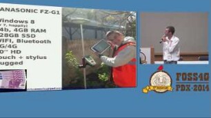 OpenSource GIS surveying - water application