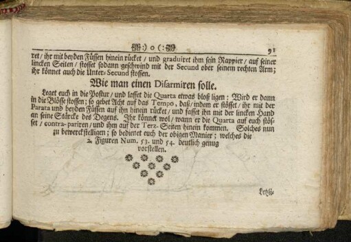 Wie man einen Disarmiren solle