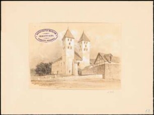 Kirche, Flechtdorf: Perspektivische Ansicht