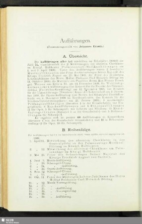 Aufführungen
