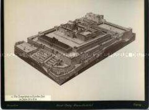 Schematische Darstellung des Herodianischen Tempels in Jerusalem