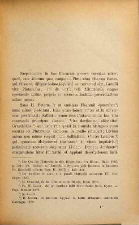 De Plutarchi in Luculli vita fontibus ac fide