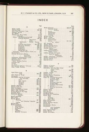 Index and cross reference