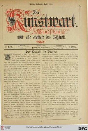Heft 9 (1. Februarheft 1894)