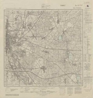 4252 (alte Nr.: 2401) Cottbus (Ost), Topographische Karte 1:25000 (4cm - Karte)
