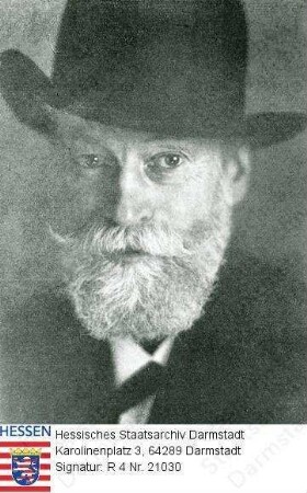Haan, Willem de (1849-1930) / Porträt, mit Hut, Kopfbild