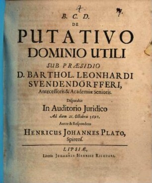 De putativo dominio utili