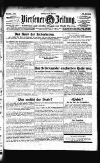 Viersener Zeitung : aelteste Zeitung des Dreistädtegebietes, verbunden mit der "Wacht" in Dülken und Süchteln