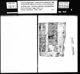 Gültbuch über die Ämter Schrozberg und Lindlein.
