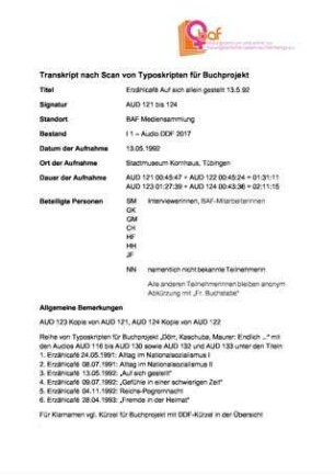 "Auf sich selbst gestellt", Erzählcafé zu "Frauenalltag im Nationalsozialismus", 3b/6 Kopie