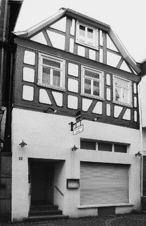 Wohnhaus, Fachwerk; Gelnhausen, Langgasse 6