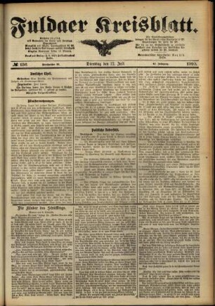 Ausgabe vom Dienstag, den 12. Juli 1910.