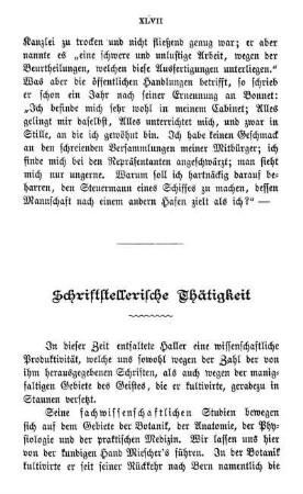 Schriftstellerische Thätigkeit