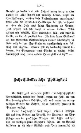 Schriftstellerische Thätigkeit