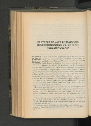 Veeteelt op Java en Madoera, Regeeringsbemoeienis en Regeeringszaak
