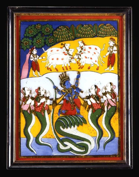 Krishna auf der Schlange Kaliya