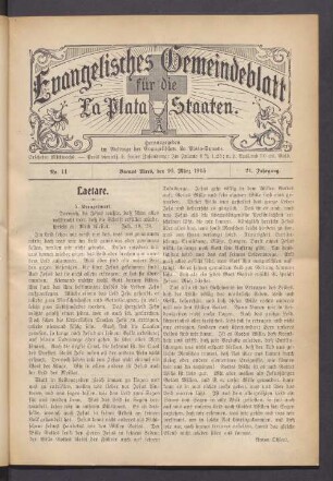 N°. 11. 10. März 1915