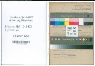 Entnazifizierung Karl Stueper , geb. 29.10.1895 (Lehrer)