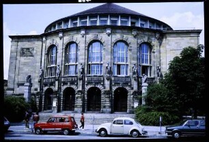 Freiburg: Stadttheater nach dem Umbau, Aussenansichten von Osten