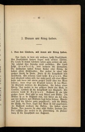 45-71, 2. Warum wir Krieg haben.