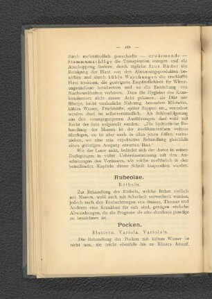 Pocken. Blattern. Variola. Variolois.