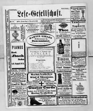 Lese-Gesellschaft. 1890-1894