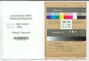 Entnazifizierung Heinrich Polok , geb. 09.08.1911 (Chemiearbeiter)