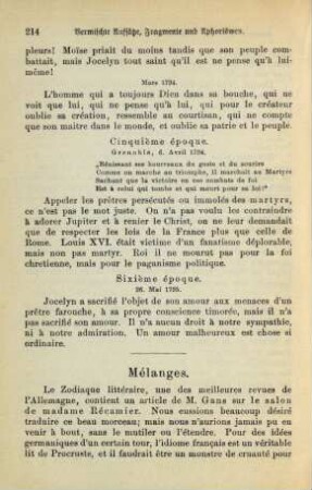 Mélanges