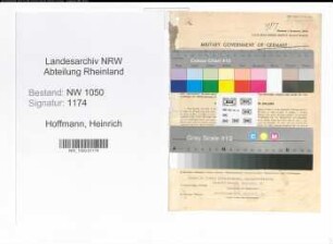 Entnazifizierung Heinrich Hoffmann , geb. 24.01.1893 (Postbeamter)