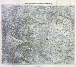 Reichskarte: Umgebungskarte Mühlhausen-Heiligenstadt-Eschwege