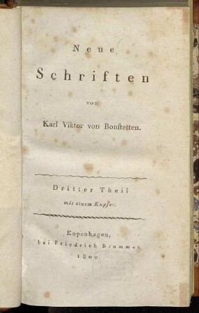 Theil 3: Neue Schriften. Dritter Theil