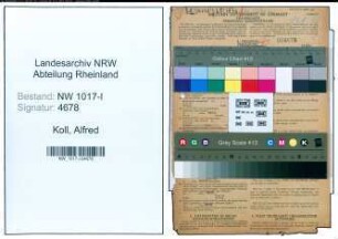 Entnazifizierung Alfred Koll , geb. 07.12.1903 (Angestellter)