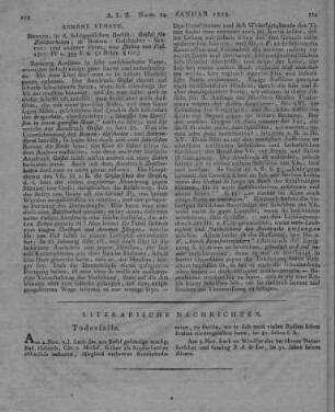 Voß, J. v.: Geißel für Zeitthorheiten. Berlin: Schüppel 1817
