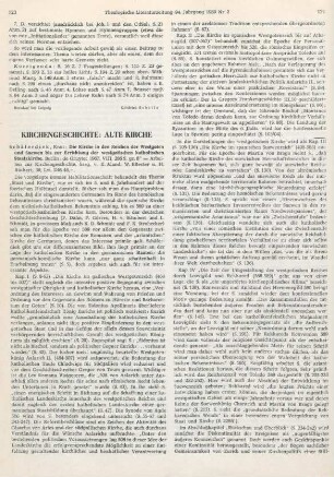 123-125 [Rezension] Schäferdiek, Knut, Die Kirche in den Reichen der Westgoten und Suewen bis zur Errichtung der westgotischen katholischen Staatskirche