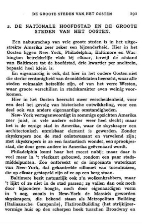 De nationale hoofdstad en de groote steden van het Oosten