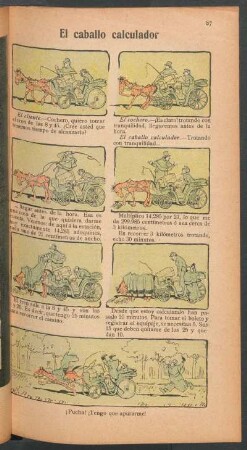 El caballo calculador - [Cómic]