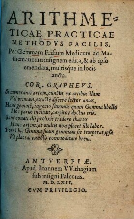 Arithmeticae practicae methodus facilis