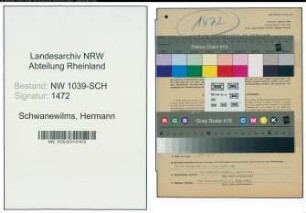 Entnazifizierung Hermann Schwanewilms , geb. 01.07.1893 (Fleischbeschauer)