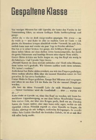 Gespaltene Klasse