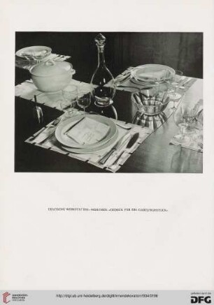 Der gedeckte Tisch