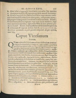 Caput Vicesimum sextum.