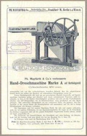 Handdreschmaschine Marke A