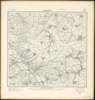 Meßtischblatt 2939 : Langenberg, 1912 : Langenberg. - Aufn. 1906, hrsg. 1908, einz. Nachtr. 1912. - 1:25000. - [Berlin]: Reichsamt für Landesaufnahme, 1912. - 1 Kt.