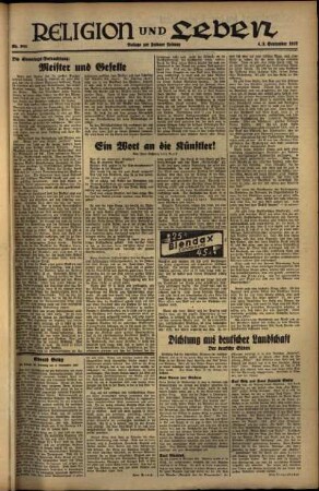 Dritte Ausgabe vom Sonntag, den 05. September 1937.