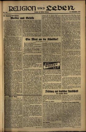 Dritte Ausgabe vom Sonntag, den 05. September 1937.